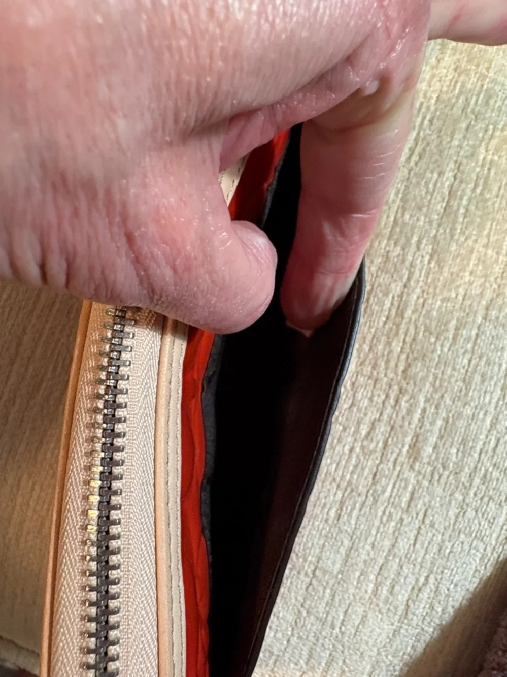 Coach Patent Leather Tote and Wallet Set in Orange - Picture 9 of 16